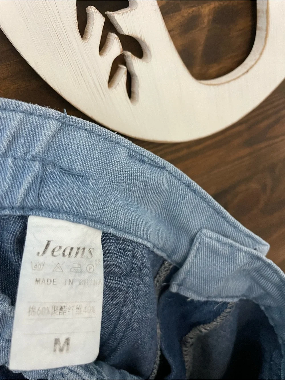 Two Tone Carpenter Cargo Jeans Straight Leg‎ Multi Pocket Patchwork Denim